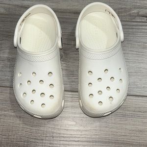 Girl white Crocs in size 11